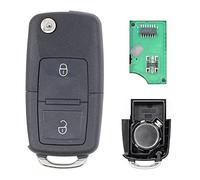 Chiave telecomando 2 tasti unità di trasmissione 433 MHz trasmettitore ID48 chip con scheda elettronica transponder alloggiamento fresatura batteria per Transporter T5 Tou-ran Up Exeo Ibiza 6J Leon