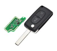 Chiave telecomando a 2 pulsanti con chip ID46 per Peugeot 207 307 2005 2006 2007 2008 2009 modelli CE0536 HU83/VA2 Cover in silicone per chiavi auto(HU83 BLADE)