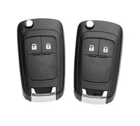 Chiave telecomando Fob 2 pulsanti 433 MHz ID46 PCF7941 Chip HU100 compatibile con Astra J Corsa E Insignia Zafira C 2009 15(2Pcs)