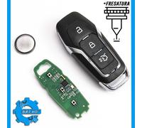 CHIAVE TELECOMANDO PER FORD MONDEO S-MAX GALAXY 433MHZ ID49 HU101 + FRESATURA