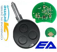 CHIAVE TELECOMANDO PER SMART 450 3,TASTI COMPLETO CHIP SCHEDA ELETTRONICA.