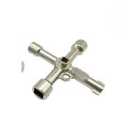 Chiave triangolare a 4 vie 5 misure 2 pz diametro interno 5 mm/8 mm/9 mm/10 mm/13 mm, chiave utility per scatole elettriche, gas, acqua, contatori elettrici e armadi