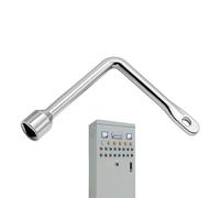 Chiave triangolare, chiave per serratura della porta dell'ascensore, chiave triangolare a forma di L, chiave per servizio utilità | struttura in metallo durevole design multiuso adatto per armadi