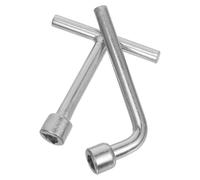 Chiave Triangolare in Acciaio Inox 2 Pezzi Argento per Uso Industriale | Operazione Efficiente, Resistente a Corrosione e Usura, Adatta a Montaggio Professionale