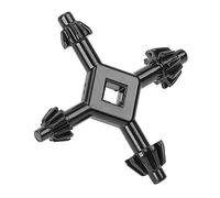 Chiave universale a 4 vie per trapano a pressione, multifunzione, universale, 100 x 98 mm, combinazione di chiavi a croce, per trapano, utensili elettrici, accessori (100 x 98 mm)