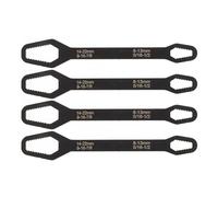 Chiave Universale per Dadi, Acciaio 60HRC 4 Pezzi 8-13mm 14-22mm Chiave Multiuso Multiuso Ad Alta Durezza per la Casa (BLACK)