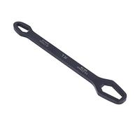 Chiave Universale Portatile a Doppia estremità Ad Alta Durezza per Vari Usi Chiave Autoserrante in Acciaio 45# per la Manutenzione Domestica (BLACK)