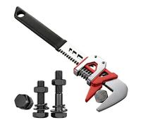 Chiave universale regolabile - modello portatile ultra grande mascella design robusto ad alta resistenza durevole multifunzionale idraulico chiave | garage officina elettricista riparazione auto tubo