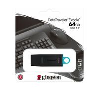 Chiave USB Kingston 64GB USB3.2 Gen 1 DataTraveler Exodia (Black + Teal)