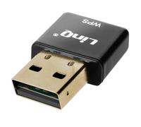 Chiave USB Wi-Fi 300 Mbps adattatore di rete ultra-compatto nero LinQ