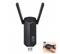 Chiave WiFi Potente AC1300 Mbps, Adattatore WiFi USB, Chiave WiFi USB Dual Band per PC Portatile e Ufficio, Antenna 5dBi 2,4GHz/5GHz per Computer Desktop e Laptop, Compatibile con Windows 11/10/8/7