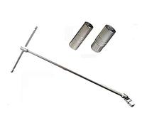 CHIAVE X CANDELE A T SNODABILE MISURA 1/2 LUNGHEZZA 445 mm CON BUSSOLE 16 & 21mm