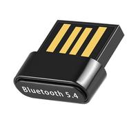 Chiavetta Bluetooth 5.4 per PC Bluetooth USB Adattatore Bluetooth Trasmettitore Low Latency，Plug & Play für PC,Mouse, Tastiera, Cuffie, Telefono Cellulare, Altoparlanti con Windows 11/10/8.1（Nero)
