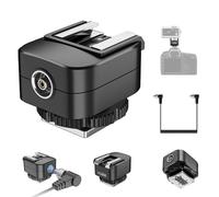 Chiavetta flash per fotocamera Booster Pad con cavo flash per PC, supporto TTL, sincronizzazione ad alta velocità per Godox IM30 IM20 IM22 Mini Flash Hot Shoe Riser Adapter (per Canon)