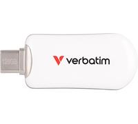 30229 VERBATIM PLECTRA USB-C FLASH DRIVE WHITE 128GB