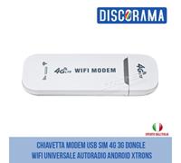 CHIAVETTA MODEM USB SIM 4G 3G DONGLE WIFI UNIVERSALE AUTORADIO ANDROID XTRONS