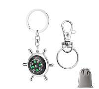 Chiavetta Regalo con Compagno e Timone - Chiavetta Personalizzata con Compagno, Decorazione per Portachiavi di Zaino e Chiavi Auto, Regalo per Adolescenti ed Entusiasti del Mare