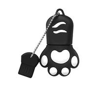 Chiavetta USB,128GB Pen Drive USB 2.0,Mini Flash Drive Adorabile,USB Stick ad Alta Capacità,Creativo Penna USB Con Zampa di Gatto,Memory Stick-Nero Chiavetta Usb Regalo