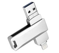 Chiavetta USB 256 GB, chiavetta USB USB per iPhone Android, 3 in 1 Dual USB Stick per cellulare con porta USB-C e USB-A, compatibile con iPhone, iPad, MacBook, PC