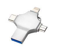 Chiavetta USB 3.0 da 2 TB per iPad, dispositivo di memoria flash per foto, con connettore Type-C, compatibile con Android e iPhone, portatile e ad alt