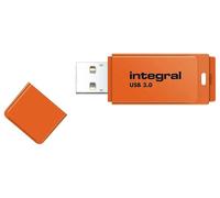 Chiavetta USB 3.0 Neon, 128GB Arancione - INFD128GBNEONOR3.0