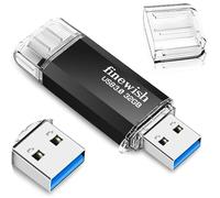 Chiavetta USB 32 GB 3.0, 2 in 1 Tipo C 3.0 Pen Drive 32 GB Impermeabile Cle USB C 32 GB per Smartphone MacBook Tablet Computer con Velocità di trasferimento dati fino a 40 MB/s (nero)