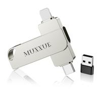 Chiavetta USB 32GB per phone senza App, MUXXUE Memoria Esterna phone per 1Phone 1Pad Android e PC USB C Pen Drive per Foto, Video e File