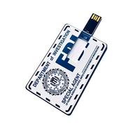 Chiavetta USB 64 GB Thumb Drive ad alta velocità USB 2.0 Memory Stick FBI/CIA ID Card Certificato Accessori Design Impermeabile
