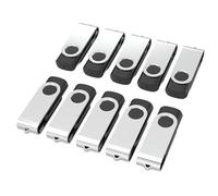 Chiavetta USB 8GB 10 Pezzi WOOOLKEN USB 2.0 Pen Drive 8GB Girevole Pennetta USB Flash Drive Memoria Stick Thumb Drive Per Computer Laptop TV (Nero)