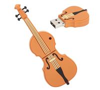 Chiavetta USB a Forma Di Violino 32 GB Penna Musicale | Design A Forma Di Violino Attira Attenzione E Rende La Chiavetta Sempre Visibile Sulla Scrivania