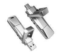 Chiavetta USB a stato solido da 64 GB, fino a 400 MB/s ad alta velocità USB 3.2 Gen 2, USB C e USB A Dual Drive Thumb Drive, archiviazione esterna per iPhone 17/16/15, Android, MacBook, laptop, PC e