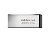 Chiavetta USB ADATA UR350 64 GB USB 3.2 Gen 1 Metallo Nero Capless