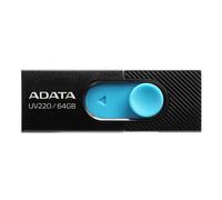 Chiavetta USB ADATA UV220 64GB USB 2.0 Scorrevole Nero Blu