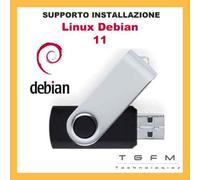 Chiavetta USB avviabile Linux Debian 11 32/64 bit ultima versione
