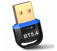 Hoppac Chiavetta Bluetooth 5.4 per PC, Bassa Latenza Adattatore Bluetooth USB, Dongle Bluetooth Compatibile con Windows 11/10/8.1/7, per Cuffie, Mouse, Controller, Tastiere