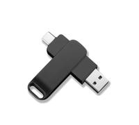 Chiavetta USB C 2 in 1 da 128 GB, involucro interamente in metallo con elevata velocità di trasferimento per uno scambio dati senza interruzioni,