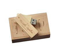 Chiavetta USB con incisione personalizzata, Chiavetta USB in legno massello con incisione regalo personalizzata per matrimoni, lauree, compleanni, festa del papà, festa della mamma