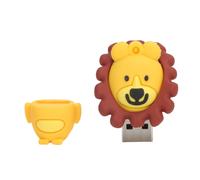 Chiavetta USB con simpatici animali, veloce e resistente alla polvere, progettata per l'archiviazione dati con compatibilità Windows, Mac OS e Linux.