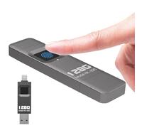 Chiavetta Usb Crittografata Con Impronta Digitale (64GB-128GB), Trasferimento Ultraveloce A 29 M/S, Interfaccia Ligh-tning+Usb, Compatibile Con Iph-one/Ip-ad/Mac/Pc, 60 Impronte Digitali 256GB