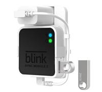 Chiavetta USB da 256 GB per archiviazione video locale con supporto per modulo Blink Sync 2, cavo corto per risparmiare spazio e facile da spostare, staffa di montaggio per telecamera di sicurezza