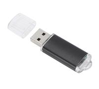 Chiavetta USB da 8 GB nera, sottile, con cover trasparente