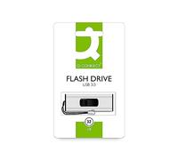 chiavetta usb q-connect super speed 3.0 argento/nero 32 gb kf16370