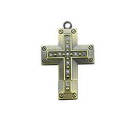 Chiavetta USB in metallo a forma di arma cinese antico bronzo a forma di intestino di pesce, spada U disk a forma di panda (croce 64 GB)