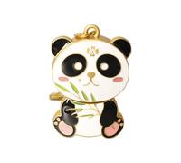 Chiavetta USB in metallo a forma di arma cinese antico bronzo pesce intestino spada U disco a forma di panda (panda 128 GB)