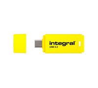 Chiavetta USB Integral Neon-C 128GB USB-C 150MB/s Nera con cappuccio
