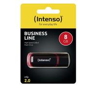 Chiavetta USB Intenso 8GB USB 2.0 nera e rossa con cappuccio