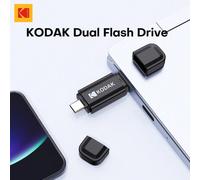 Chiavetta USB Kodak Type-C USB3.2 da 128GB, 256GB, OTG 2 in 1, in metallo, Pendrive, U-Disk da 32GB, 64GB, Dual USB, Memory Stick per telefono cellulare, laptop, desktop 32G,64G,128G,256GBLega di zinc