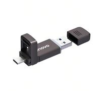 Chiavetta USB Lenovo Type-C USB3.2 per telefono cellulare, con doppia interfaccia, cappuccio in metallo, antipolvere e antiurto SX6Pro 32G,64G,128GLega di zinco