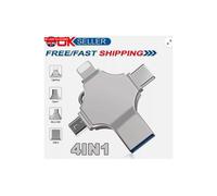 Chiavetta USB, memoria flash ad alta velocitÃ , archiviazione esterna per iPhone, Samsung, Android e PC, unitÃ multi-interfaccia 4 in 1 con un solo