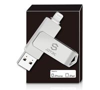 Chiavetta USB originale Apple MFi certificata per iPhone, capacità reale - Nessun archivio falso, fulmine originale, backup automatico criptato foto stick per iPhone iPad foto/video - Evita falsi